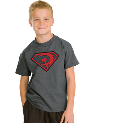 Superman red store son t shirt